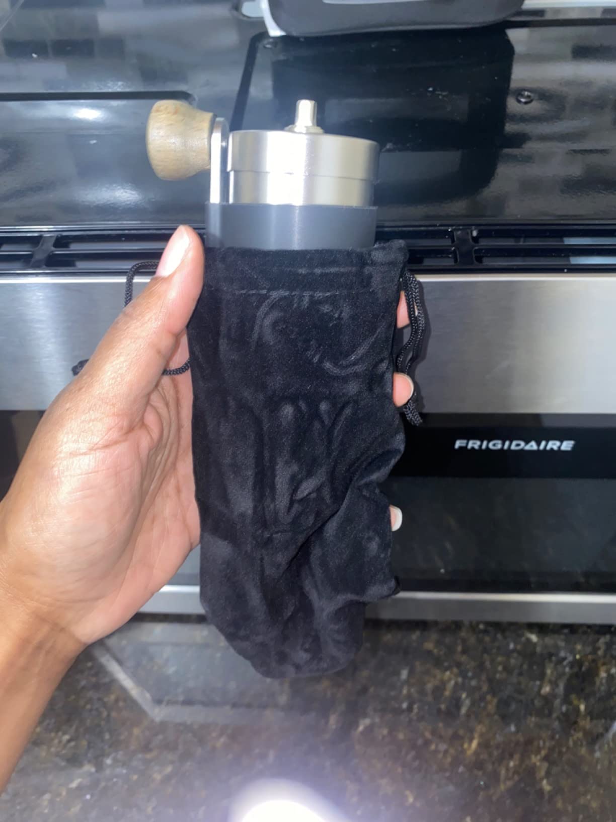Manual Coffee Grinder, Portable Burr Mill customer photo 2