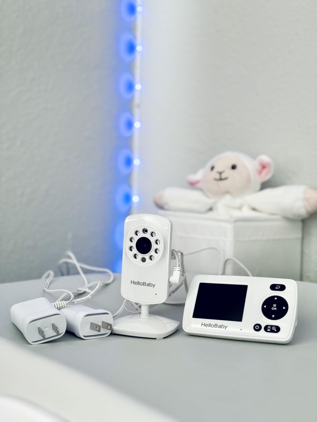 HelloBaby HB30 Video Baby Monitor with Digital Camera and Audio, No WiFi No App Safety Baby Monitor, 8 Languages, Auto Night Vision, 1000ft Transmission Range, 2.4 inch Portable Screen customer photo 2