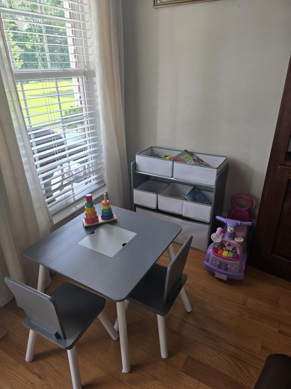 Delta Children 4-Piece Toddler Playroom Set, Grey/White customer photo 1
