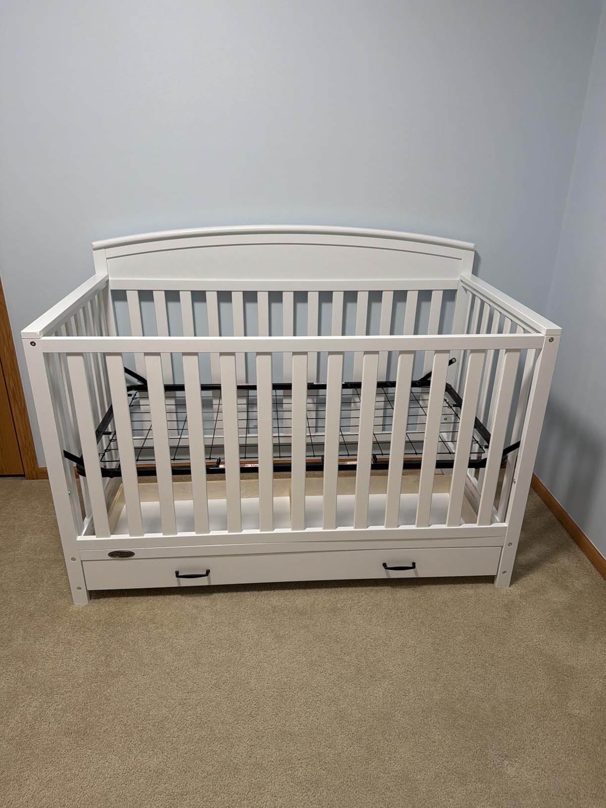 Graco Benton 5-in-1 Convertible Crib with Drawer, Pebble Gray customer photo 1