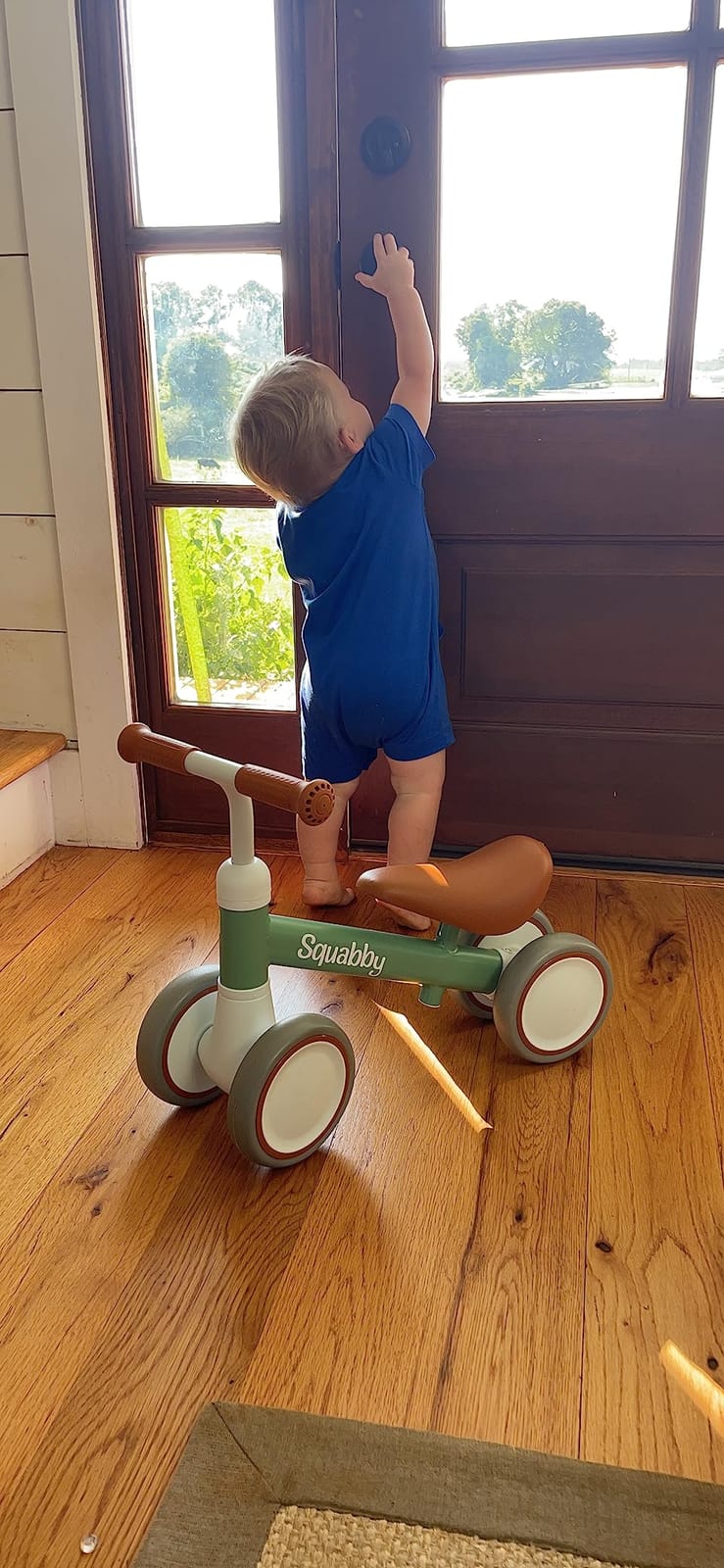 Liberry Baby Balance Bike Ride Toy for 1 2 Years Old Adjustable Seat, Green customer photo 1