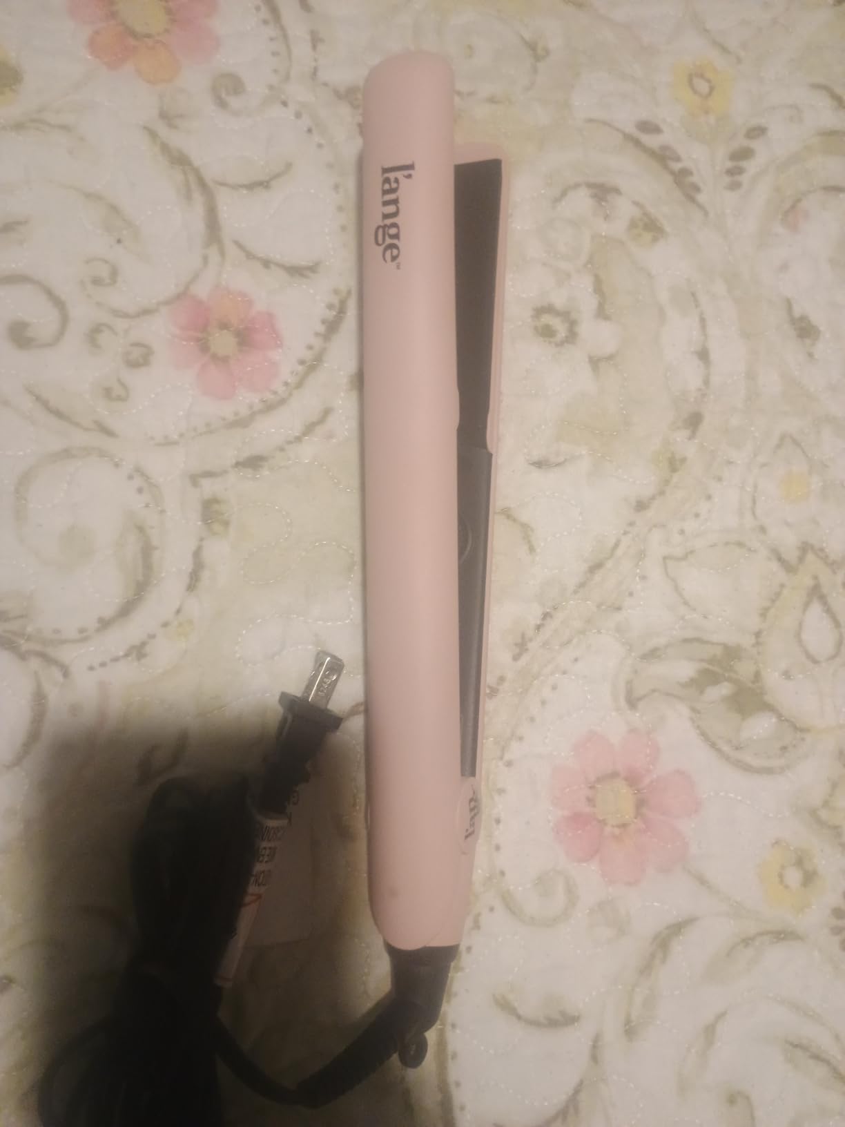 L'ANGE HAIR Le Ceramique 1-Pass Flat Iron Hair Straightener | Fast Heating Ceramic Flat Iron | Best Hot Tools Professional Hair Straightener to Lock in Moisture & Shine | (Blush) customer photo 2