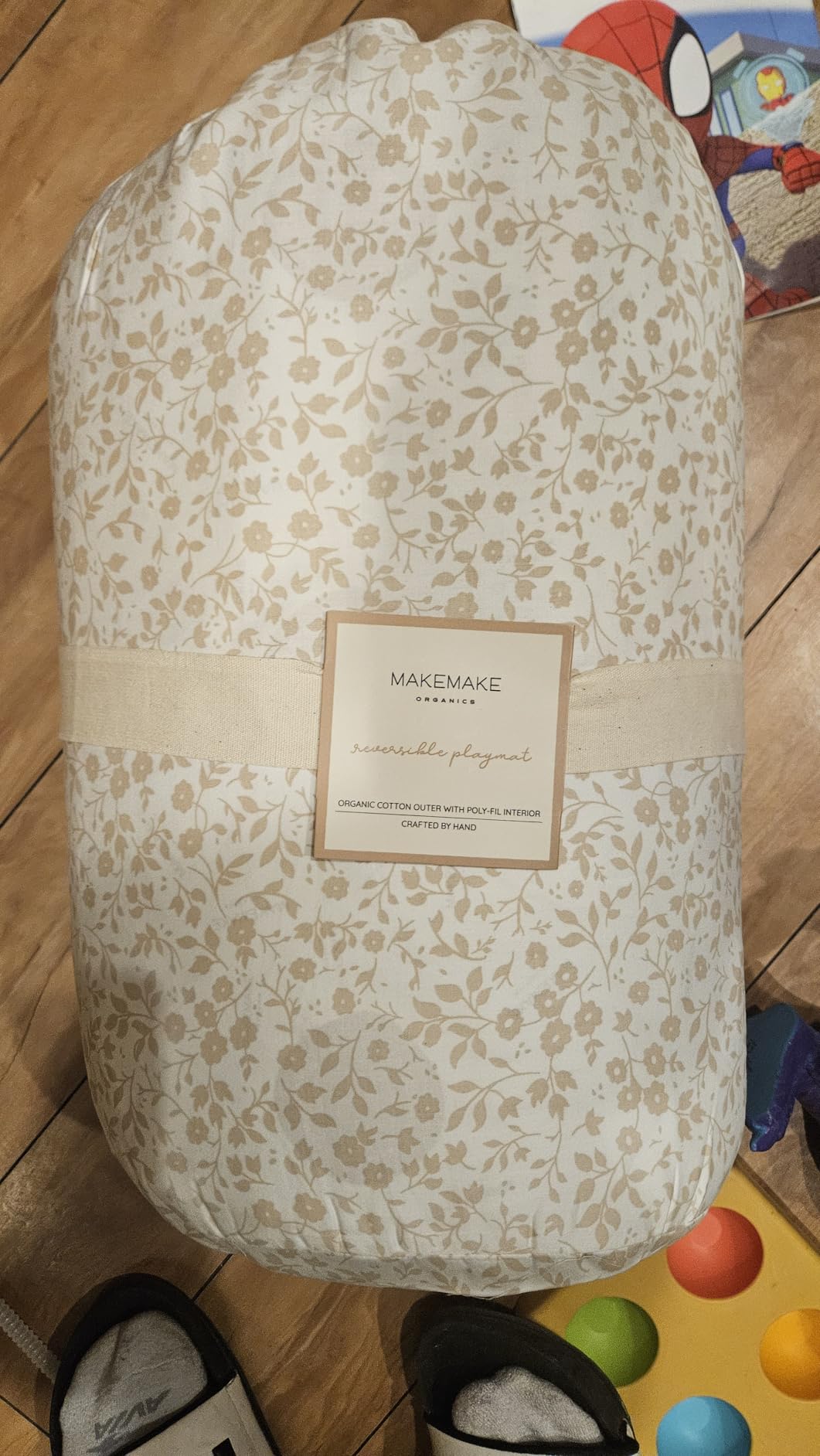 MakeMake Organics GOTS Certified Organic Cotton Play Mat (Round 48