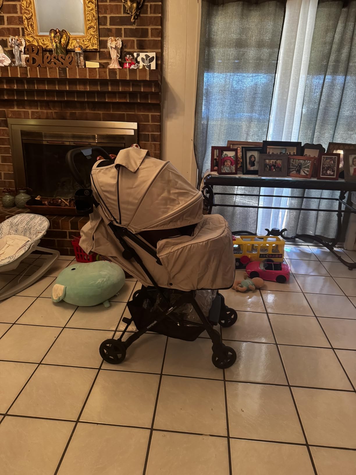 Mompush Lithe V2 Lightweight Travel Stroller Snack Tray Included, Forest customer photo 2