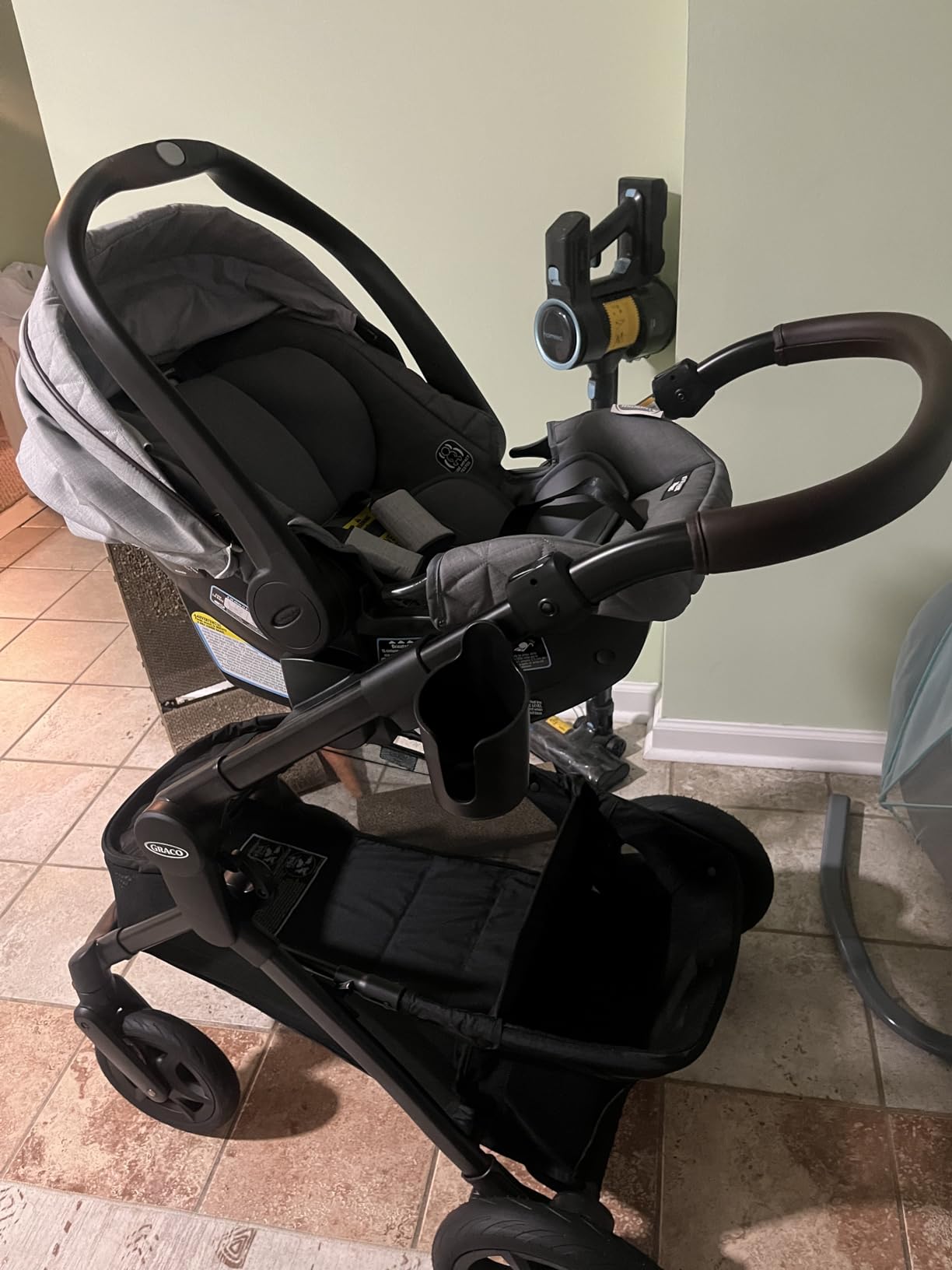 Graco Premier Modes Nest Travel System, 3-in1 Modular Carseat Stroller Combo, Pramette, Toddler Stroller, Includes Premier SnugRide SnugFit 35 LX Infant Car Seat, Midtown customer photo 2