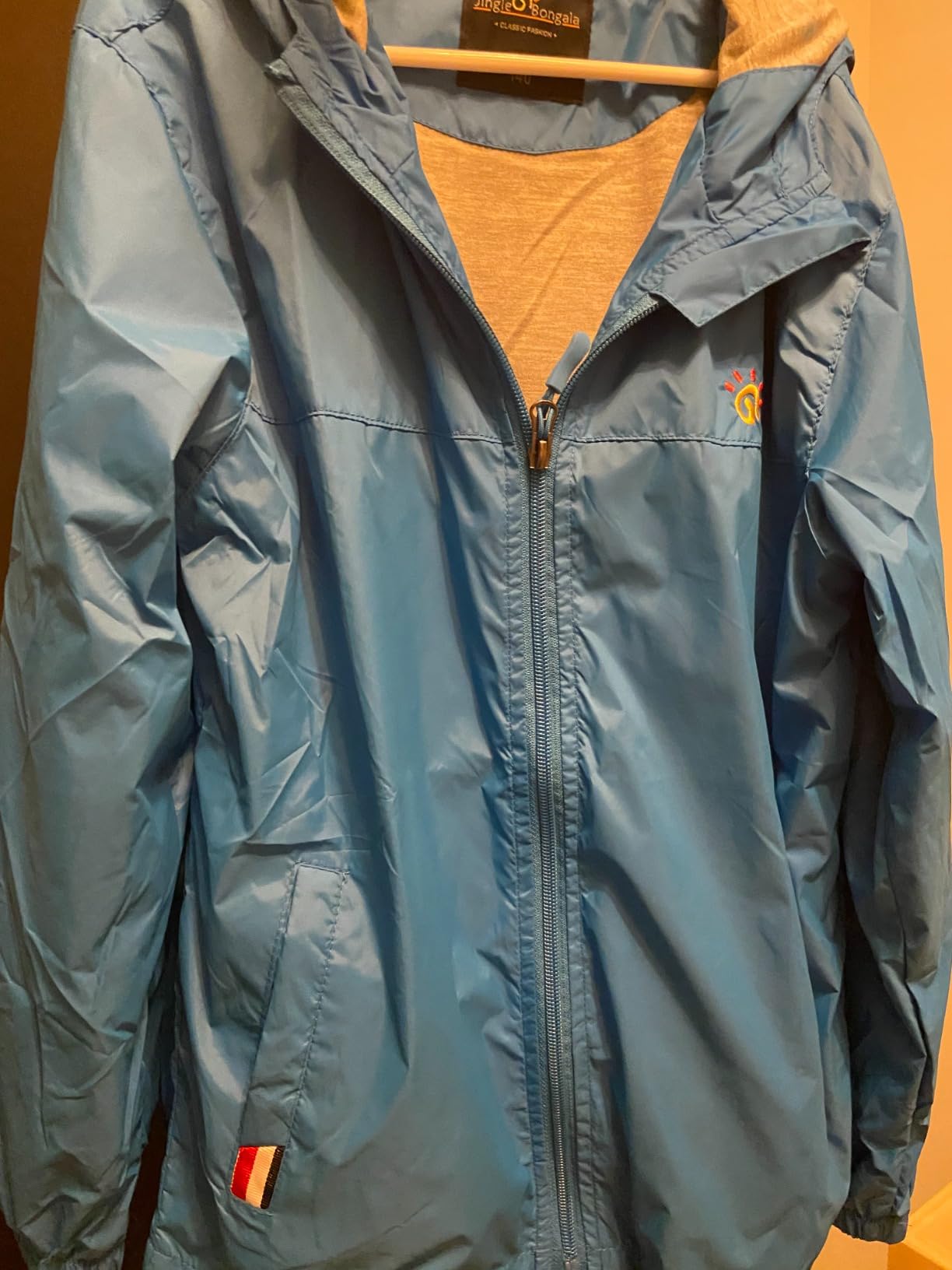 Jingle Bongala Boys Girls Lightweight Breathable Raincoat Waterproof Hooded Rain Jacket Windbreaker Easy to Fold customer photo 1