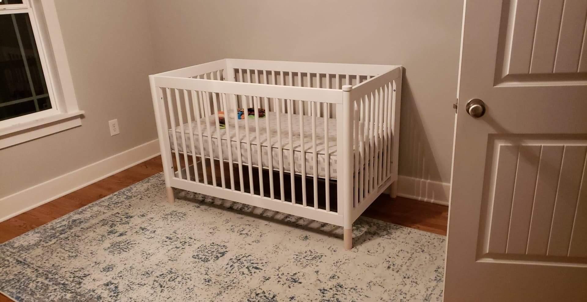Babyletto Gelato 4-in-1 Baby Crib, Natural Walnut & Brushed Gold Feet customer photo 1