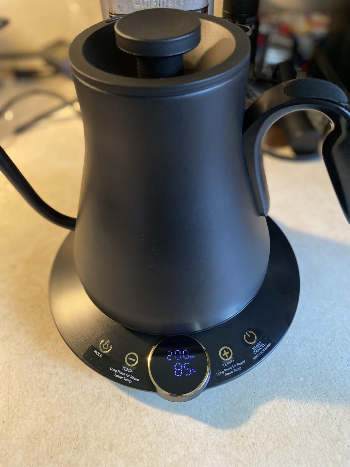 INTASTING Gooseneck Electric Kettle with ±1℉ Temperature Control 0.9 Liter customer photo 1