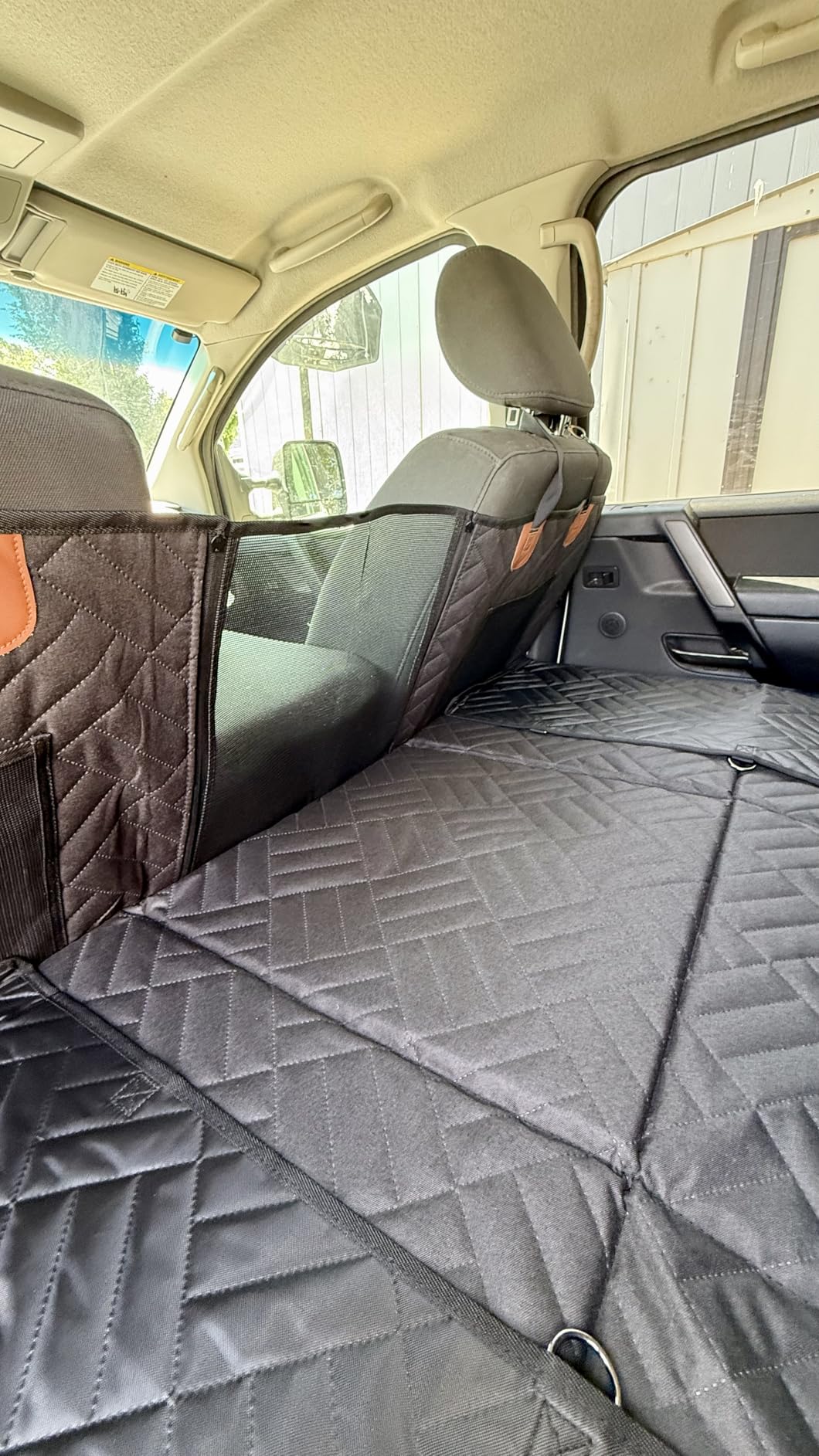 YJGF Hard Bottom Dog Car Seat Cover for Back Seat,Seat Extender for Dogs customer photo 2
