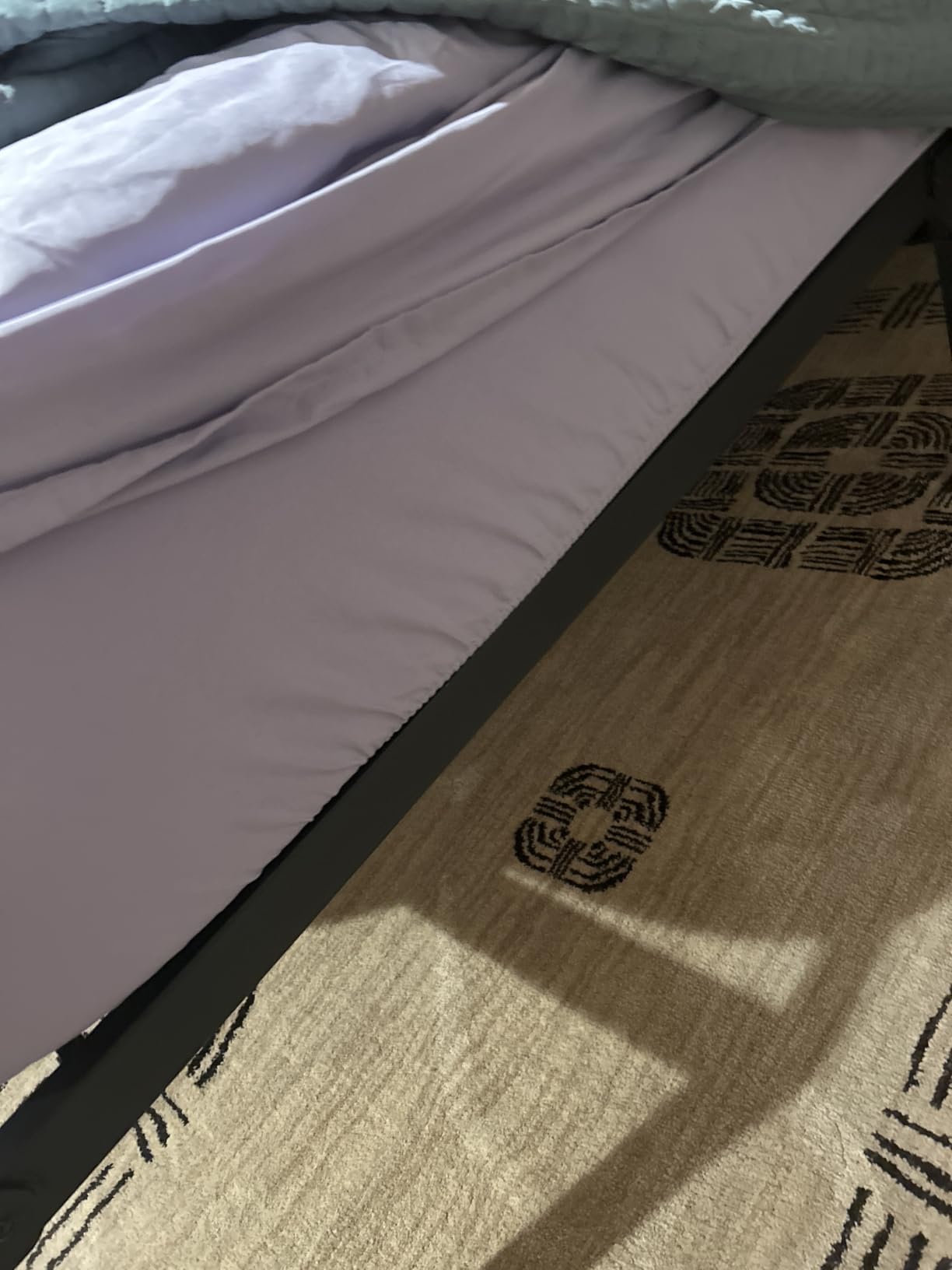 NEW JETO Metal Bed Frame,Queen Size Bed Frame with Storage Space,18 Inch customer photo 1