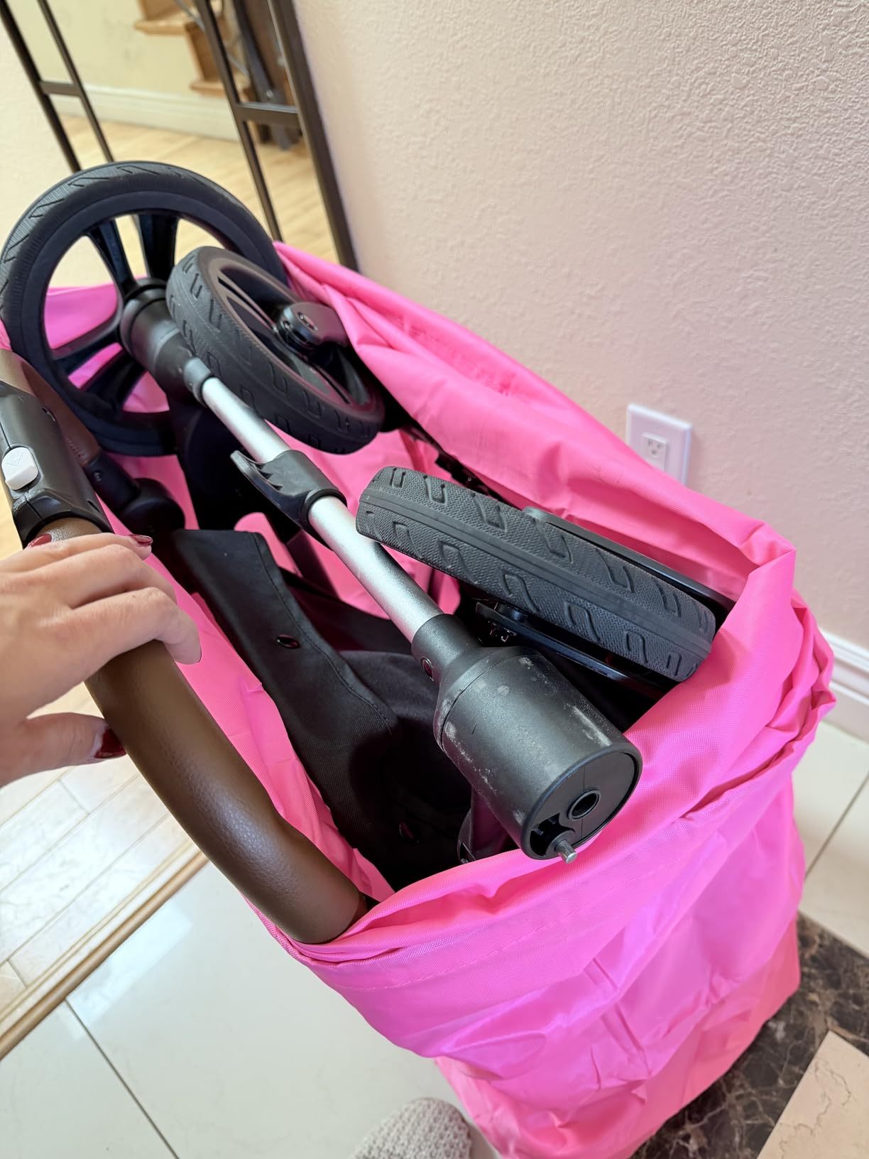 J.L. Childress Gate Check Travel Bag for Single & Double Strollers, Black customer photo 1