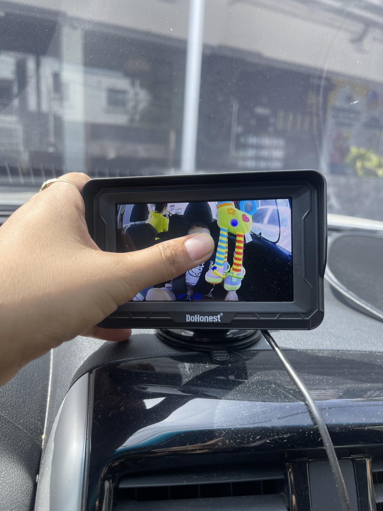 DoHonest Baby Car Camera HD 1080P: Rear Facing Car Baby Monitor Clear Image customer photo 2