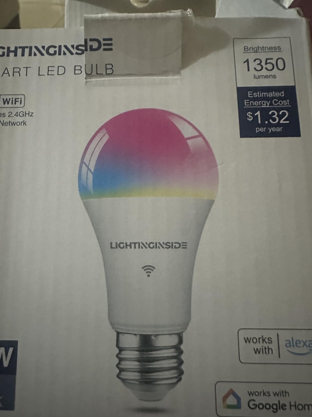 Lightinginside Smart Light Bulbs 100W Work with Alexa/Google Home, 4PCS customer photo 2