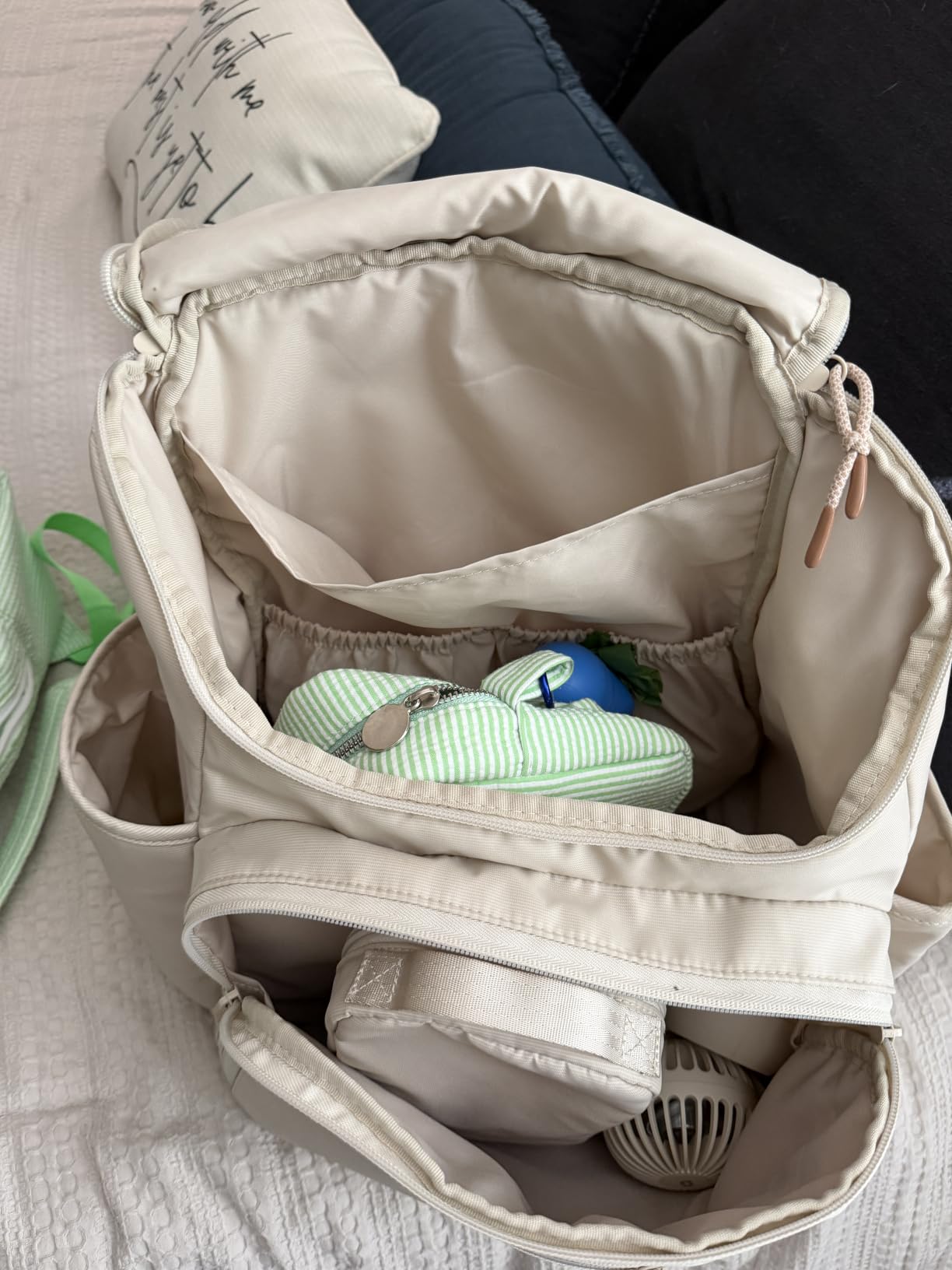 Skip Hop Diaper Bag Backpack: Forma, Multi-Function Baby Travel Bag with Changing Pad & Stroller Attachment, Sage customer photo 2