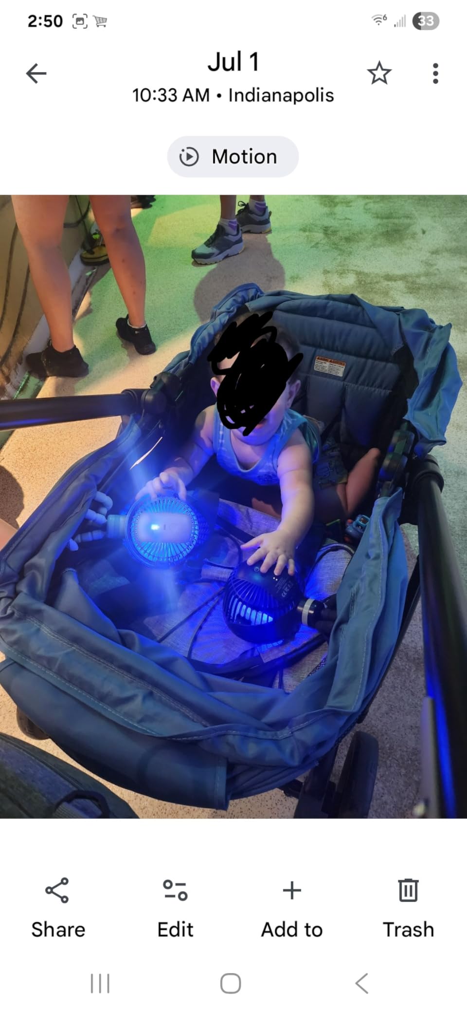 Baby Trend Navigator 2-in-1 Stroller Wagon, Dash Blue customer photo 2