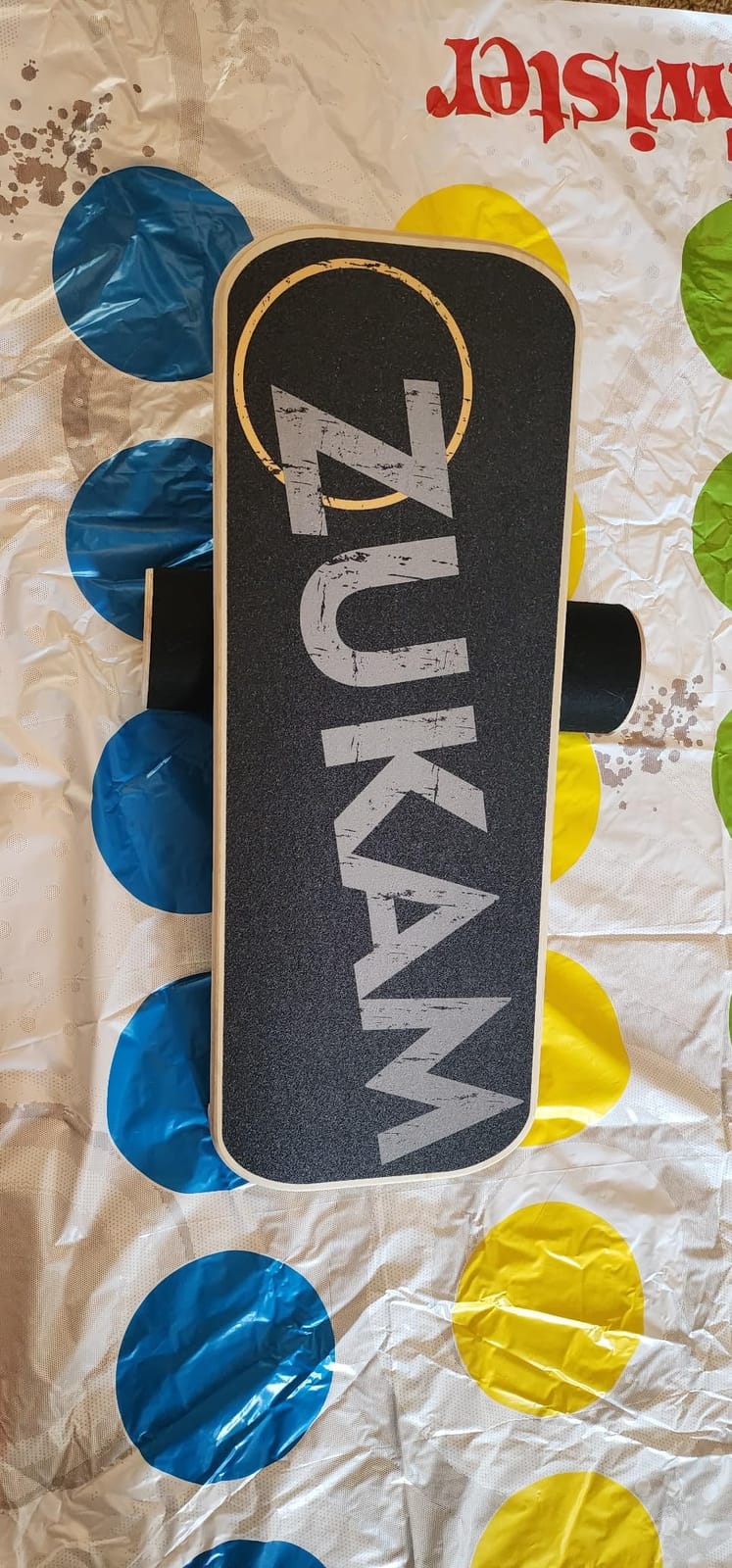 Balance Board Trainer, Wooden Balancing Board with Workout Guide to Exercise and Build Core Stability, Wobble Board for Skateboard, Hockey, Snowboard & Surf Training customer photo 2