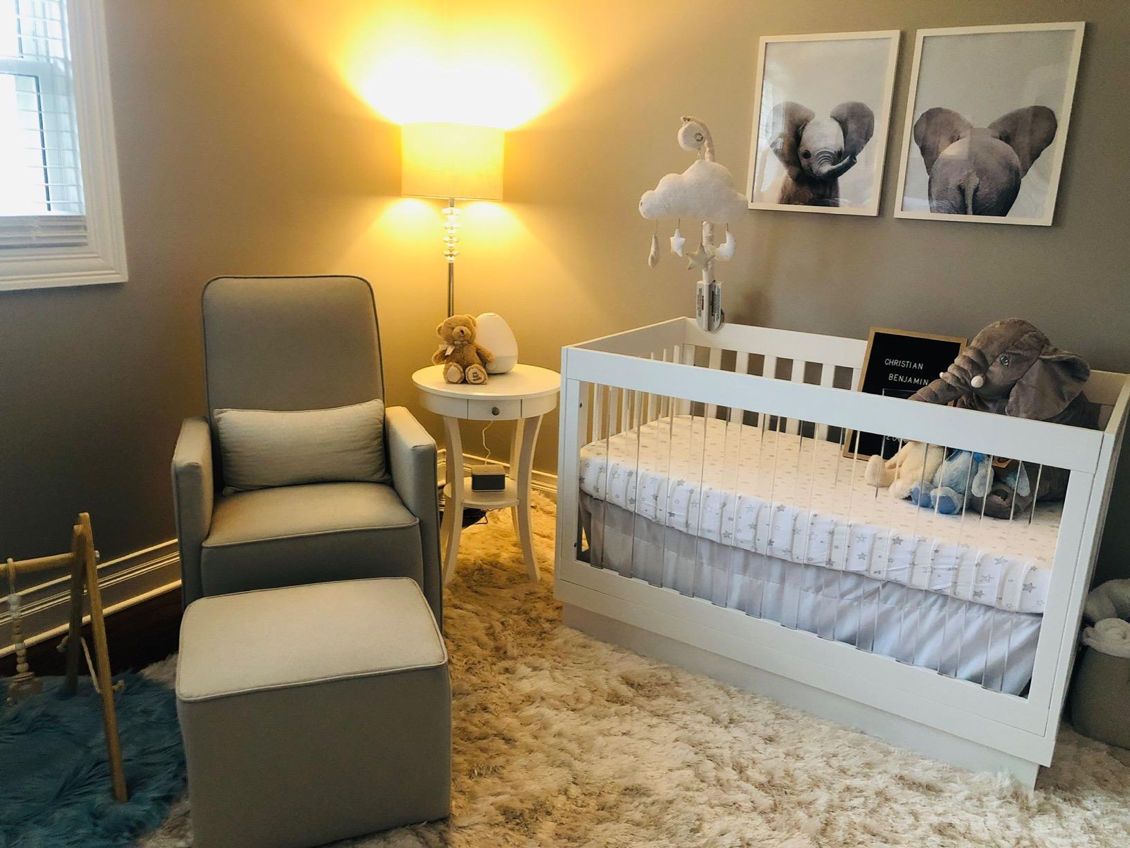 babyletto Harlow 3-in-1 Convertible Crib, Washed Natural with Acrylic Slats customer photo 2