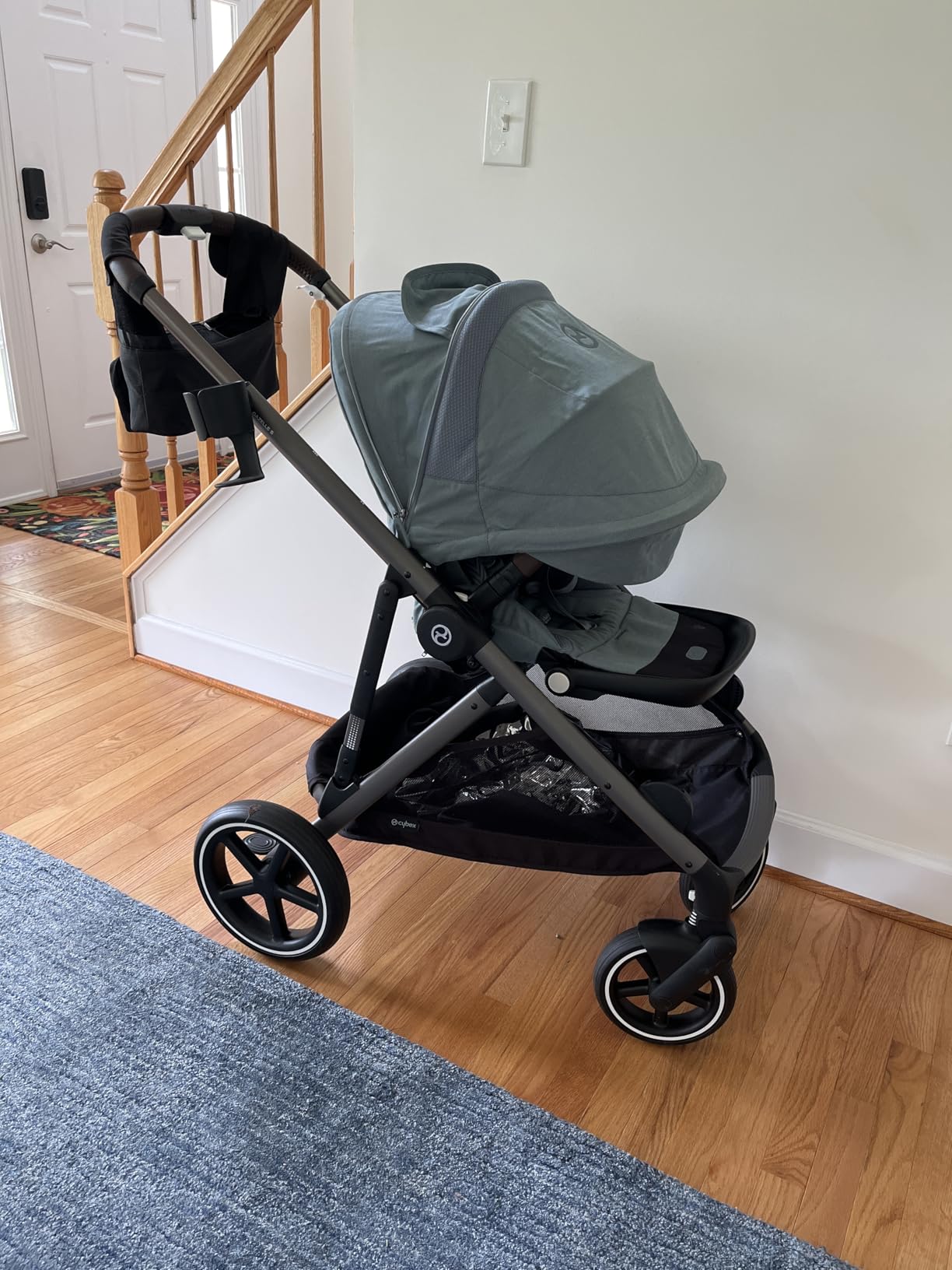 Cybex Gazelle S Stroller Modular Double for Infant and Toddler Includes Detachable Shopping Basket Over 20+ Configurations Folds Flat Easy Storage, Sky Blue, 1.0 Count, 5.0 liters, 28.4 pounds customer photo 1