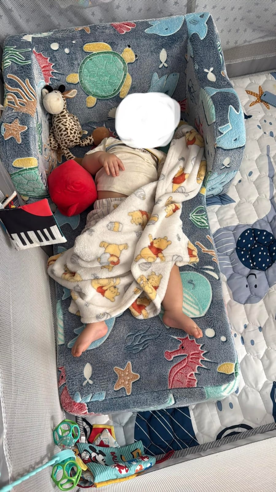 MeMoreCool Glow in the Dark Dinosaur Kids Couch, Comfy Fold Out Sofa, Gray customer photo 2