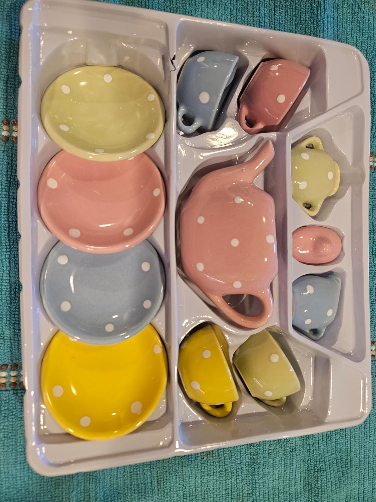 Lollipop Porcelain Tea Set for Little Girls | Kids Tea Party Toy with Teacups and Saucers | Delightful Girls Tea Set for Ages 4-12 | Charming Porcelain Tea Cups for Childs -13 pcs Teacups Sets customer photo 1