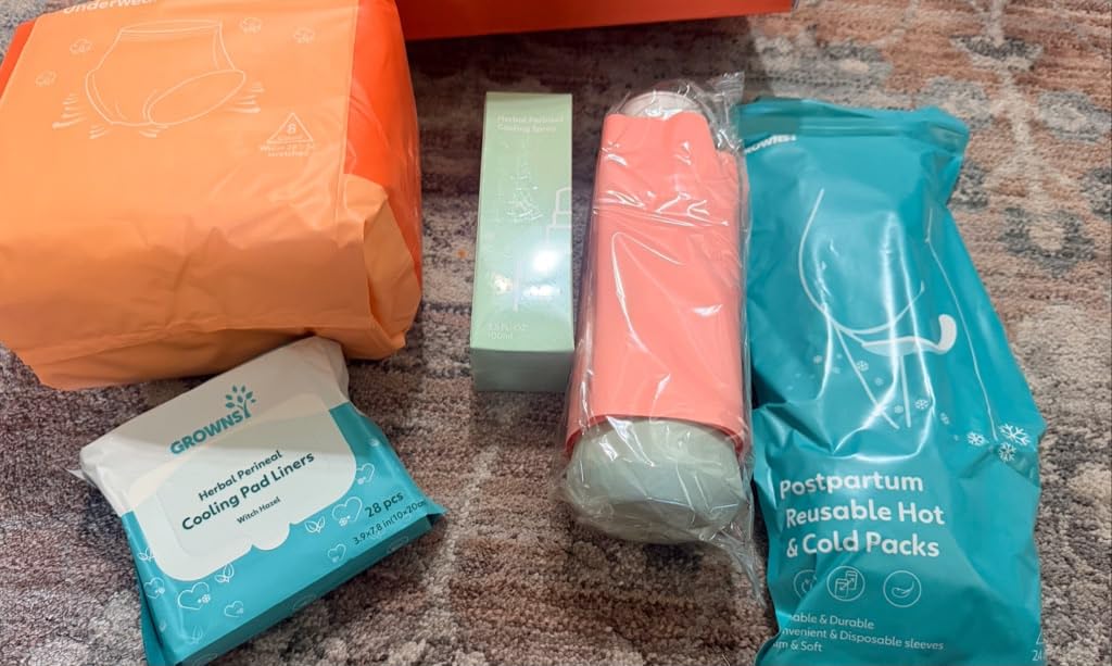 GROWNSY 15pc Postpartum Essentials Recovery Kit for Women, Green customer photo 1