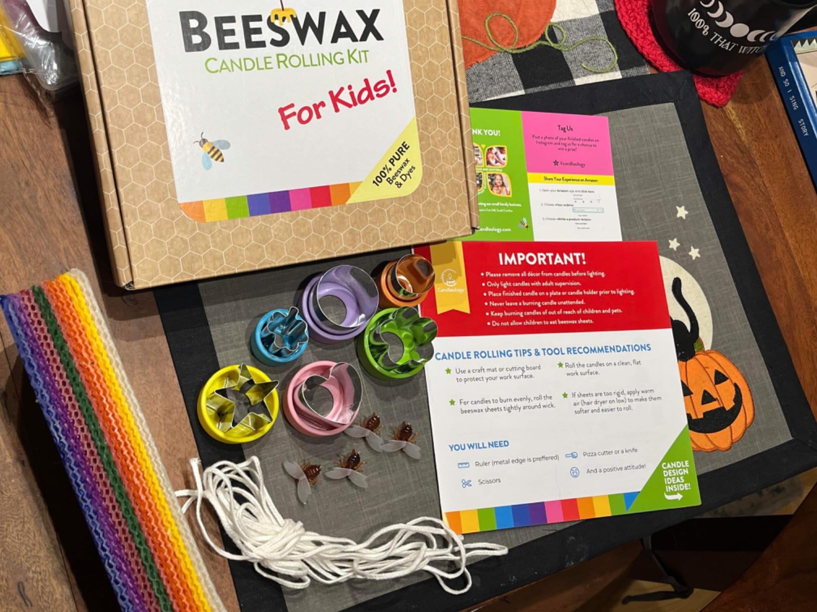 Beeswax Candle Making Kit for Kids - 100% Pure Bees Wax customer photo 2
