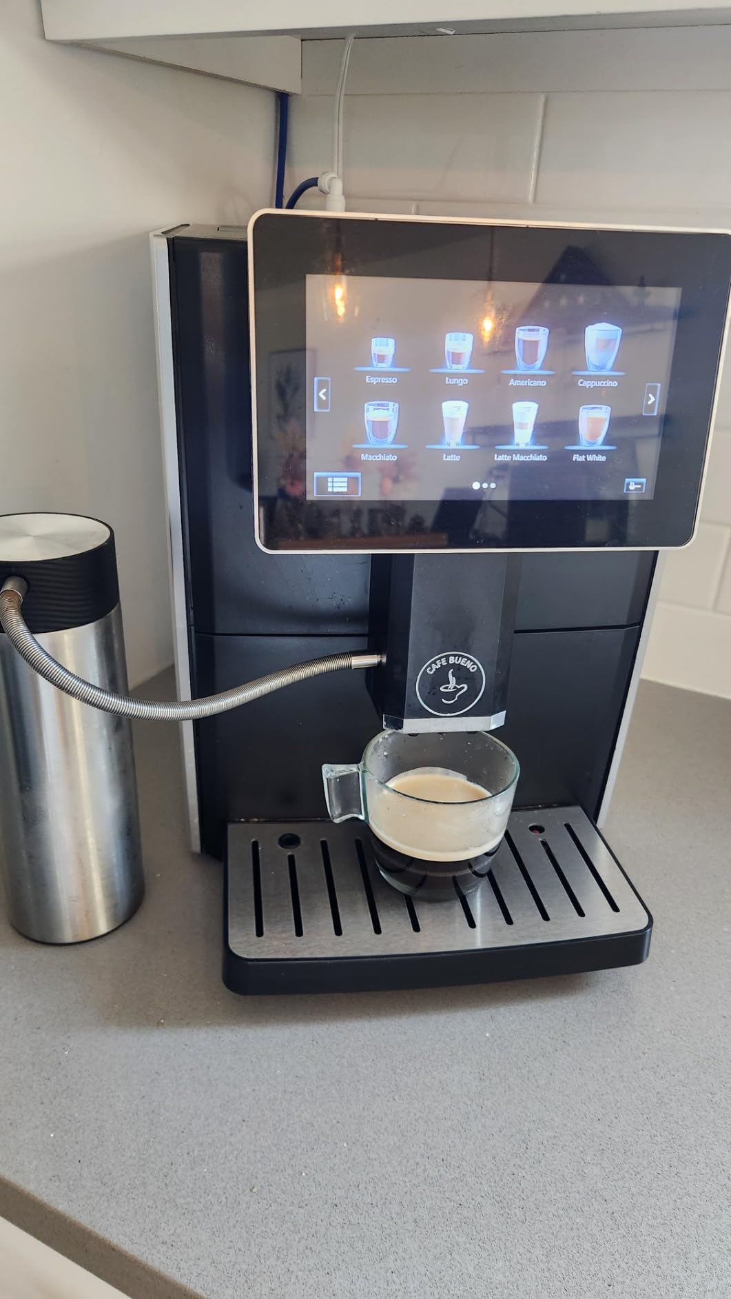 Cafe Bueno Super Automatic Espresso Machine For Home - Coffee Machine With Grinder & Milk Frother For Latte, Cappuccino, Macchiato - Auto Wake & Sleep – All Milk Types customer photo 2