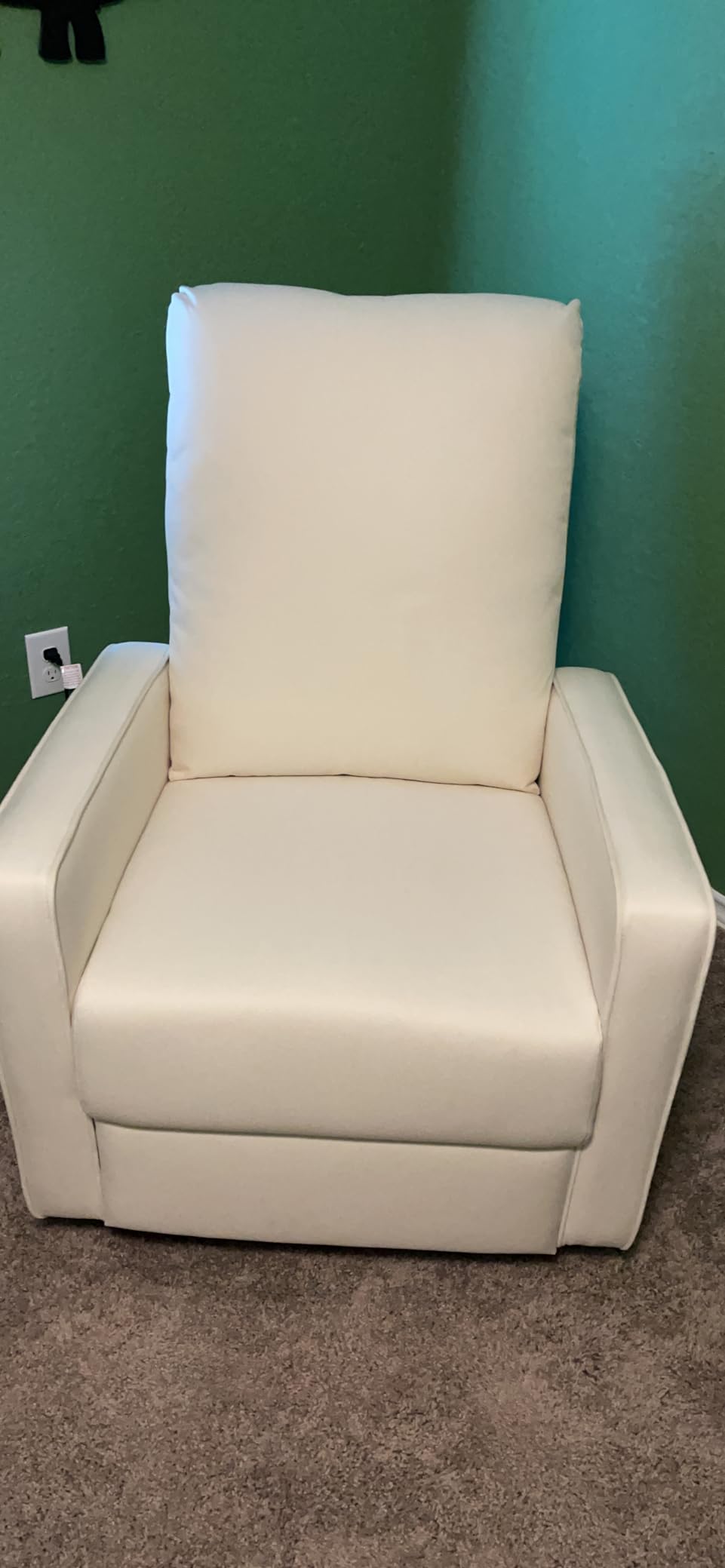 Baby Relax Robyn 3-in-1 Glider Rocker Recliner Chair, Navy Linen customer photo 1