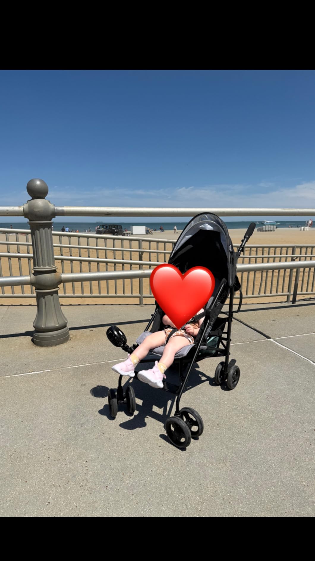 Jeep AdventureGlyde Stroller by Delta Children - Lightweight Travel Stroller with Smoothest Ride & Compact Fold, 3-Position Recline, Extra Large Storage Basket, Black/Grey customer photo 2