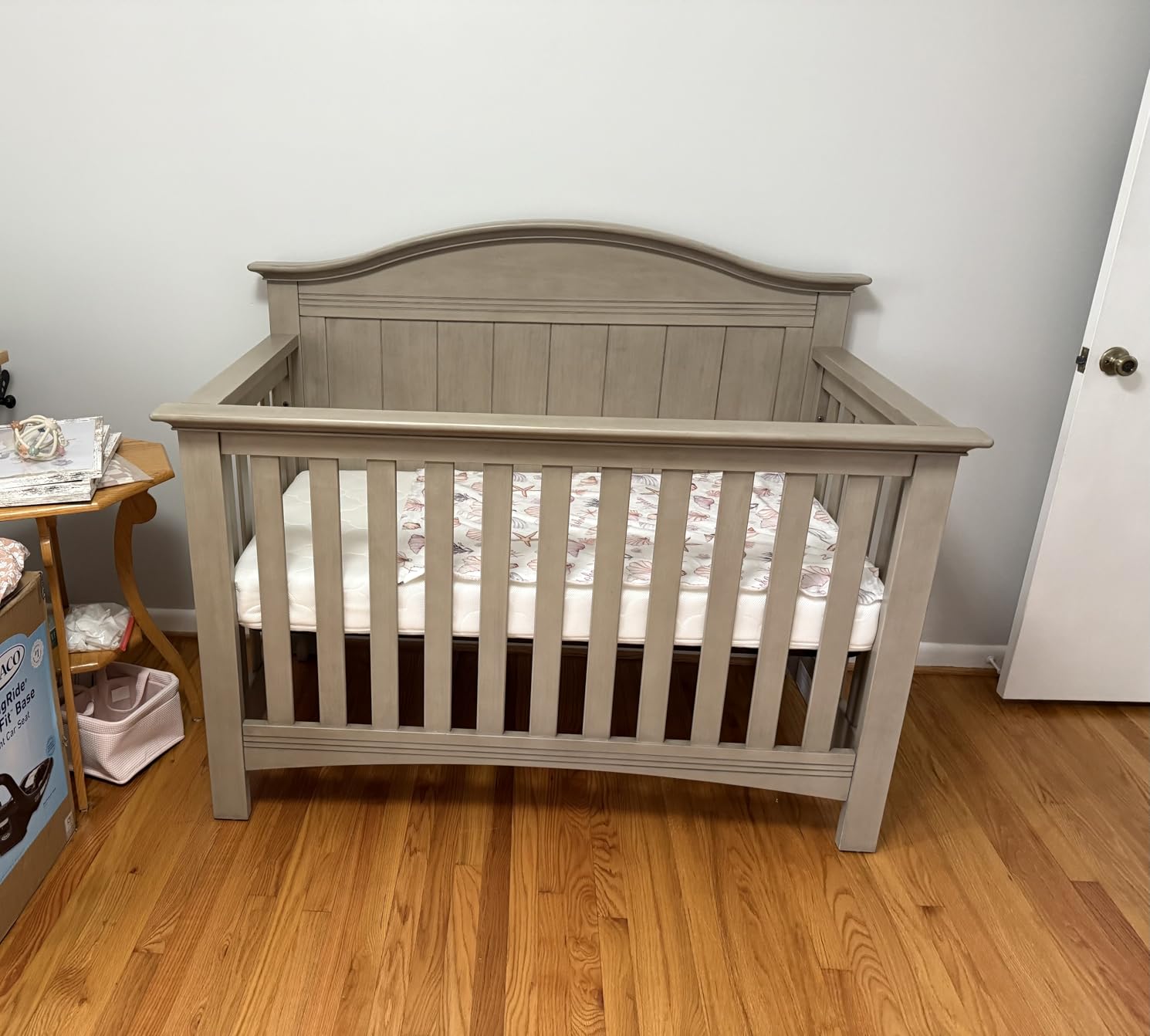 Soho Baby Chandler Premium 4-in-1 Convertible Crib, Stone Wash, GreenGuard Gold Certified customer photo 1