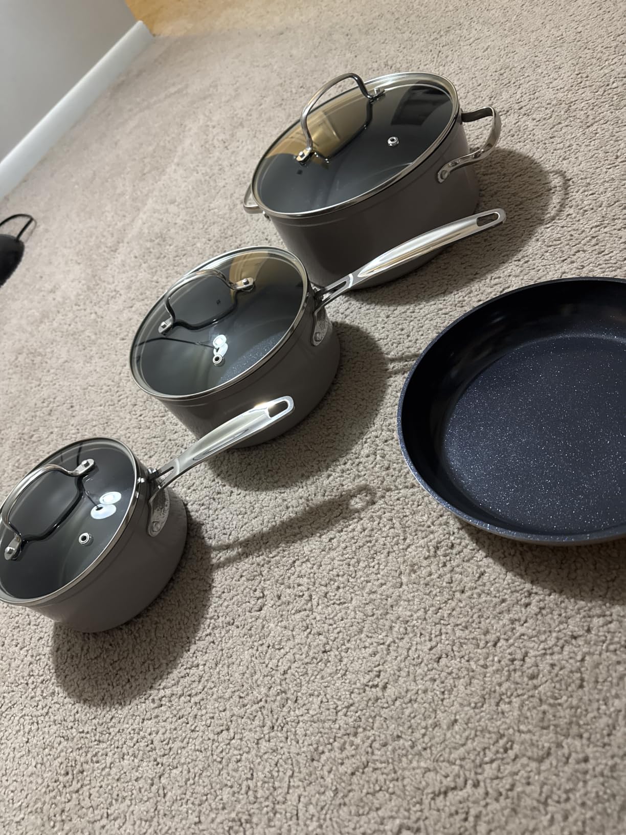 Nuwave Healthy Duralon Blue Ceramic Nonstick Cookware Set, PFAS Free customer photo 2