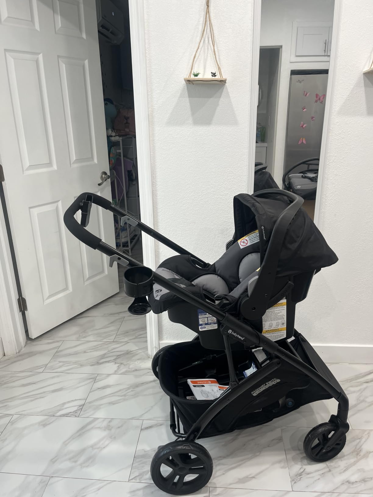 Baby Trend Passport® Switch 6-in-1 Modular Stroller Travel System with EZ-Lift™ Plus Infant Car Seat, Dash Black customer photo 2