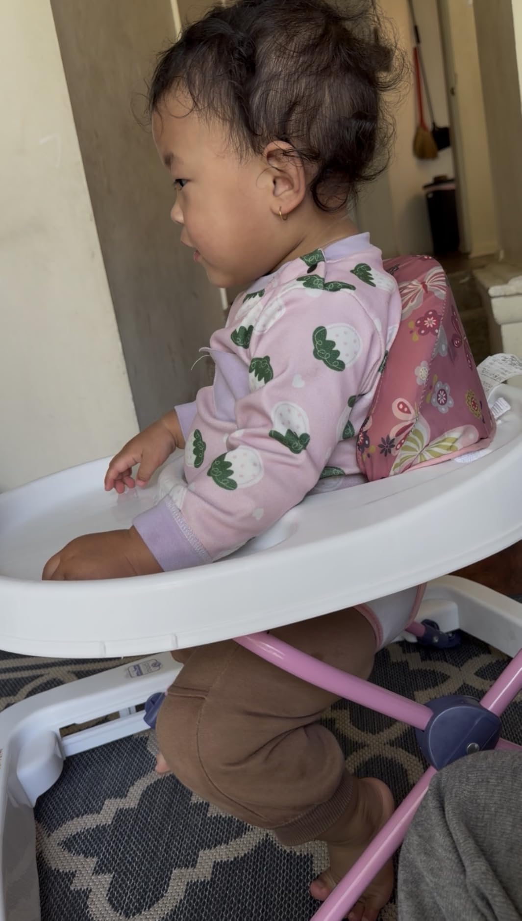 Smart Steps Trend Activity Walker and Entertainer with Removeable Toys, Large Tray, Cup Holder, Adjustable Height and Flat Fold Frame for Storage, Ages 6 Months +, Space Walk Navy customer photo 2