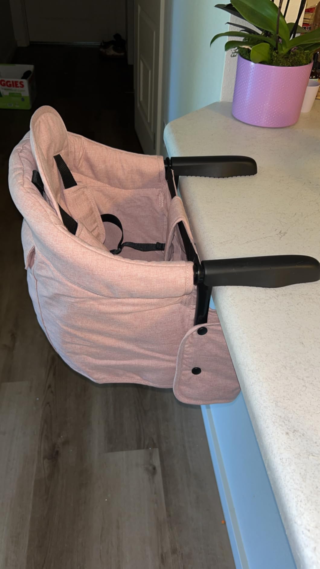 Hook-On High Chair for Table - Portable Baby Seat for Travel and Eating customer photo 1