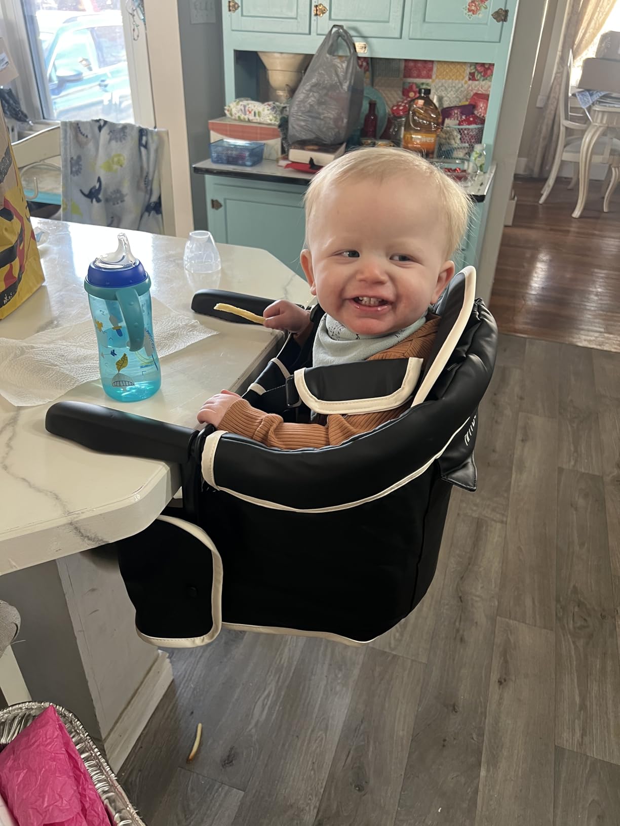 Hook-On High Chair for Table - Portable Baby Seat for Travel and Eating customer photo 2