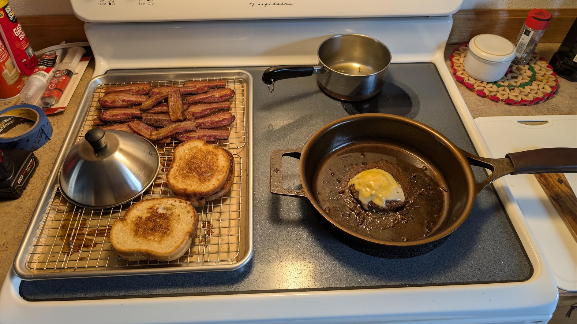 Stargazer 12-Inch Cast Iron Skillet | Made in USA, Seasoned, Premium Frying Pan for Grilling, Searing, Baking & More – Durable Cast Iron with Smooth Cooking Surface customer photo 1