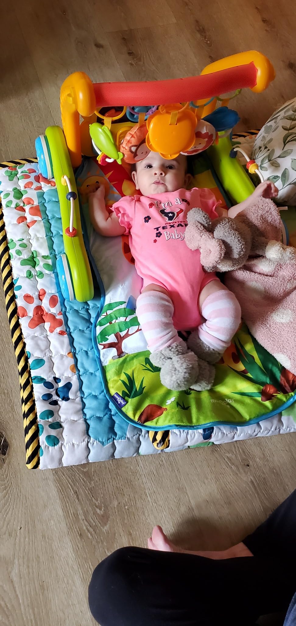 Move2Play, Kick & Play Piano Baby Mat | Grow with Me 4-in-1 | Tummy Time Play Mat, Sit-to-Stand, Musical Activity Gym & Infant Push Walker | for Babies 0-6 & 6-12 Months customer photo 2