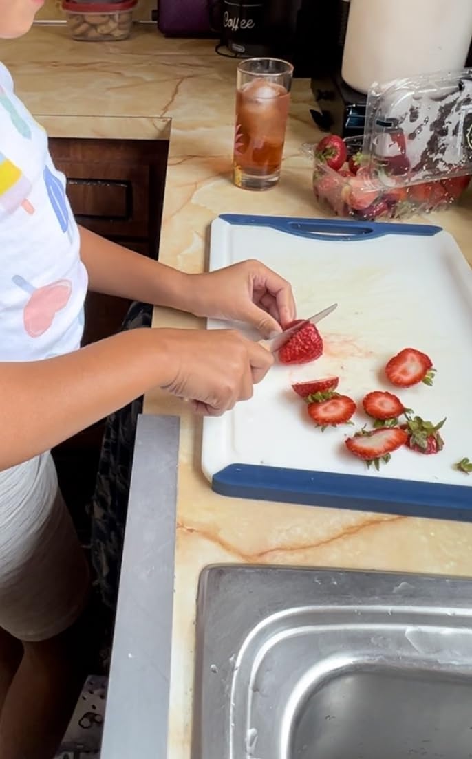 Kibbidea Kids Knife Set for Real Cooking, Kids Safe Kitchen Chef Knives customer photo 2