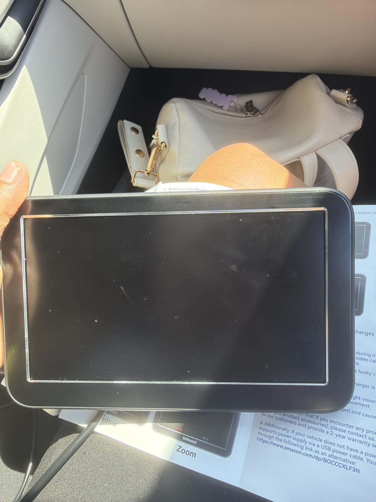 DoHonest Baby Car Camera 7-Inch: USB Plug-Play Easy Setup, 150° View customer photo 1