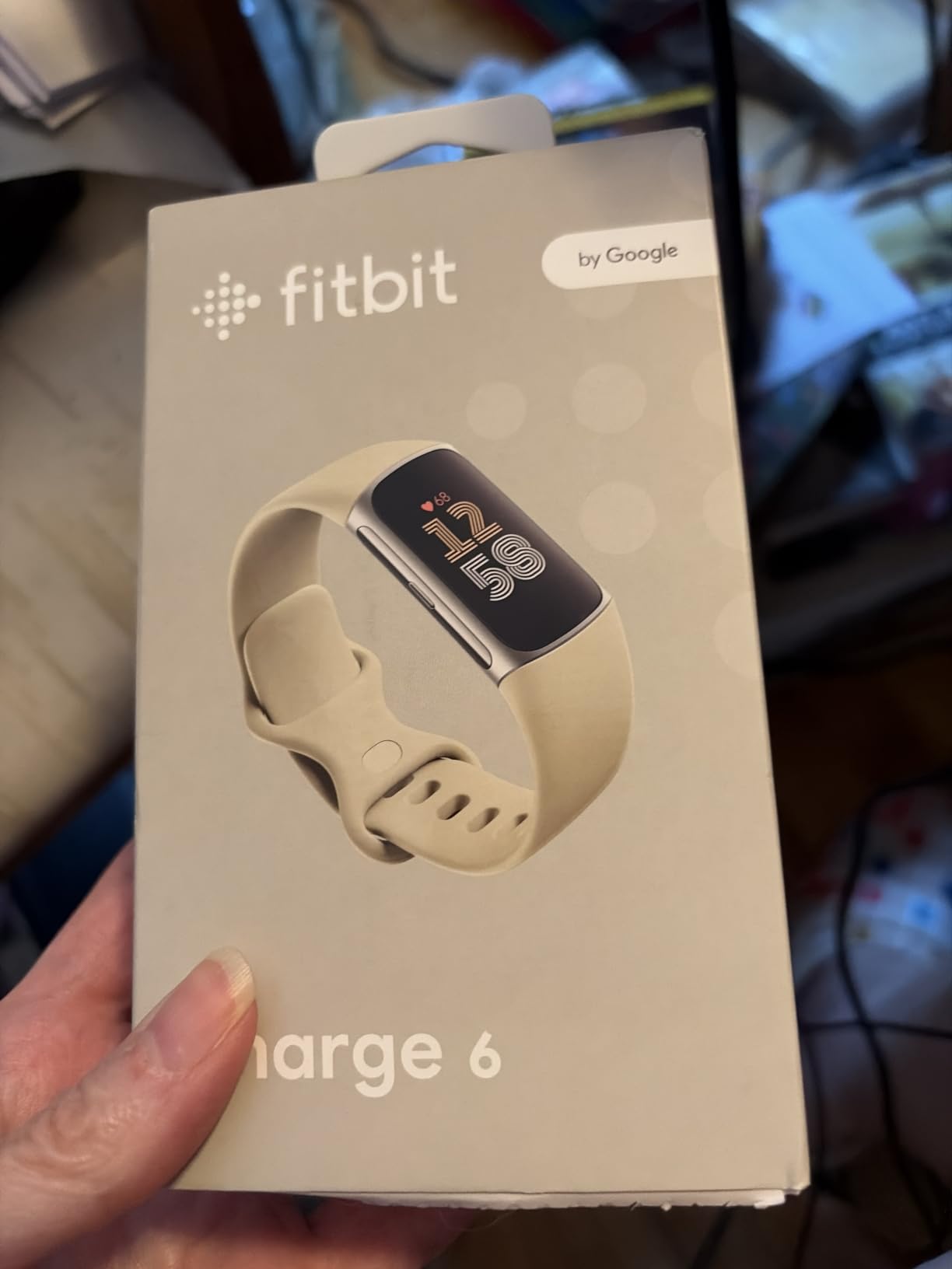 Google Fitbit Charge 6 - Fitness Tracker - Gold/Coral customer photo 1