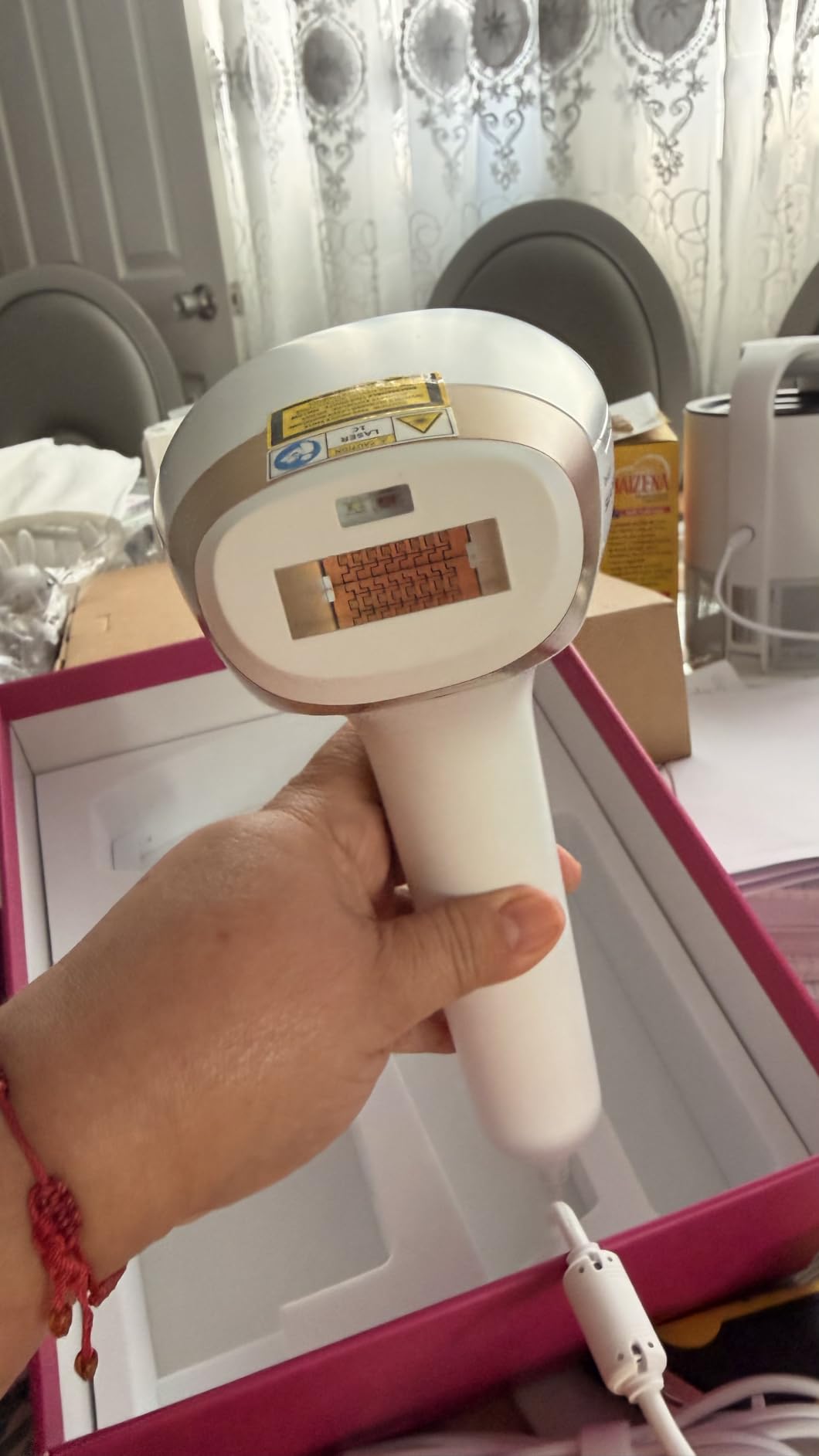 Laser Hair Removal for Women and Men, V4S for Skin Tone 1-5, Permanent Reduction in Hair Regrowth, The World's First FDA-cleared Home-use Wide-Angleᅠ810nm Laser Hair Removal Device. | FDA-cleared Device for Women and Men | 15 Mins Hair Removal for Face Full Body customer photo 2