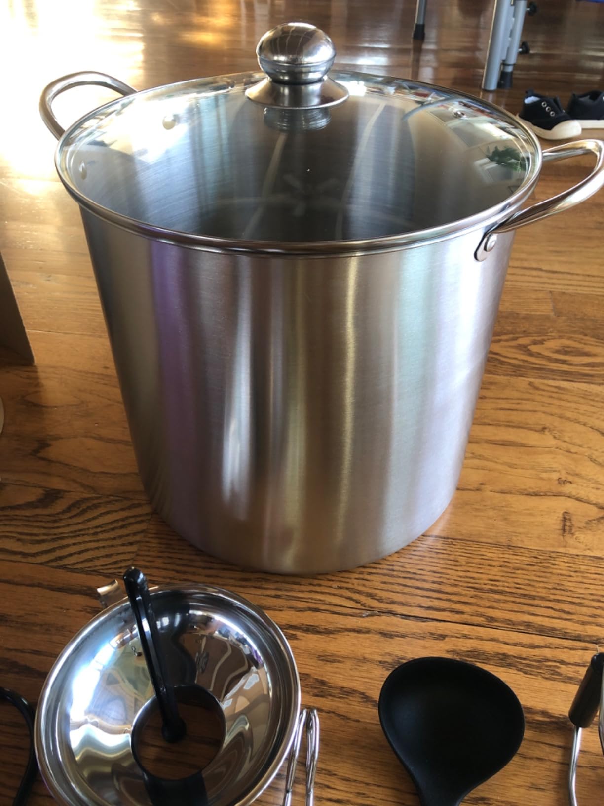 Canning Pot-Canning supplies starter kit, Canning Tool Kits Set for Beginners, Stainless Steel Water Bath Canner Kit with rack for canning customer photo 1
