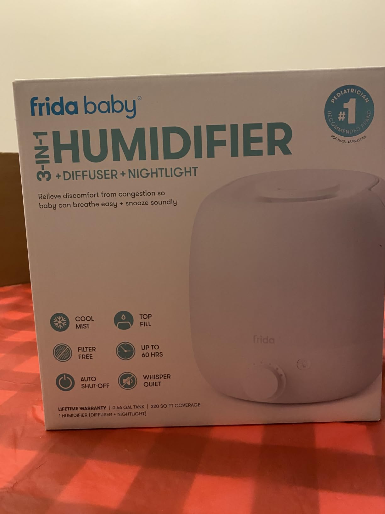 Frida Baby 3-in-1 XL Top Fill Cool Mist Humidifier for Bedroom, Essentials customer photo 1