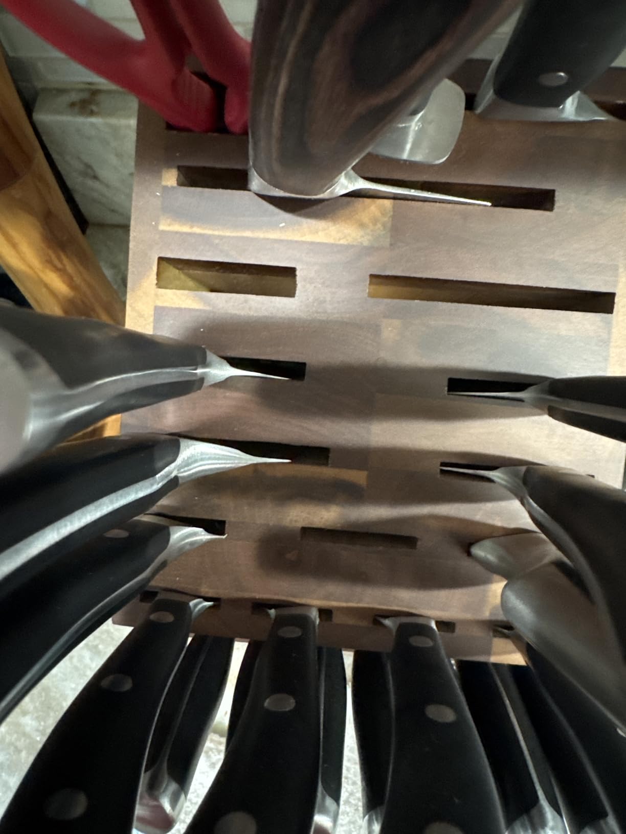ENOKING Knife Block without Knives, 25 Slots Large Knife Holder customer photo 2