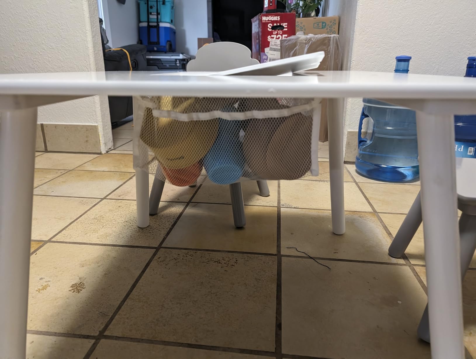 Delta Children Finn Table and Chair Set with Storage, White/Grey customer photo 1