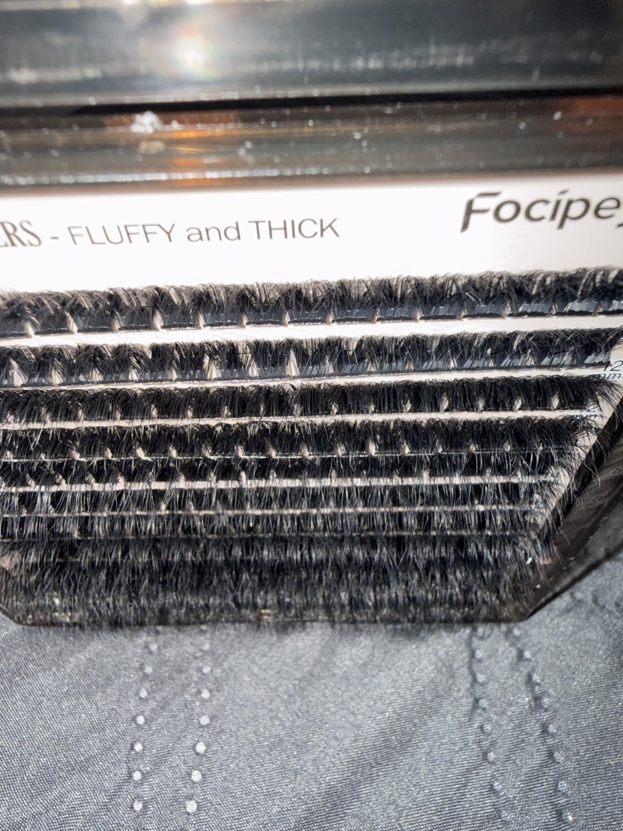 Thick Eyelash Extension Kit Volume Lash Clusters Kit 10-18mm Individual Lashes Clusters 100D DIY Lash Extension Kit 200pcs Clusters Lash with Bond and Remover Lash Applicator by Focipeysa customer photo 1