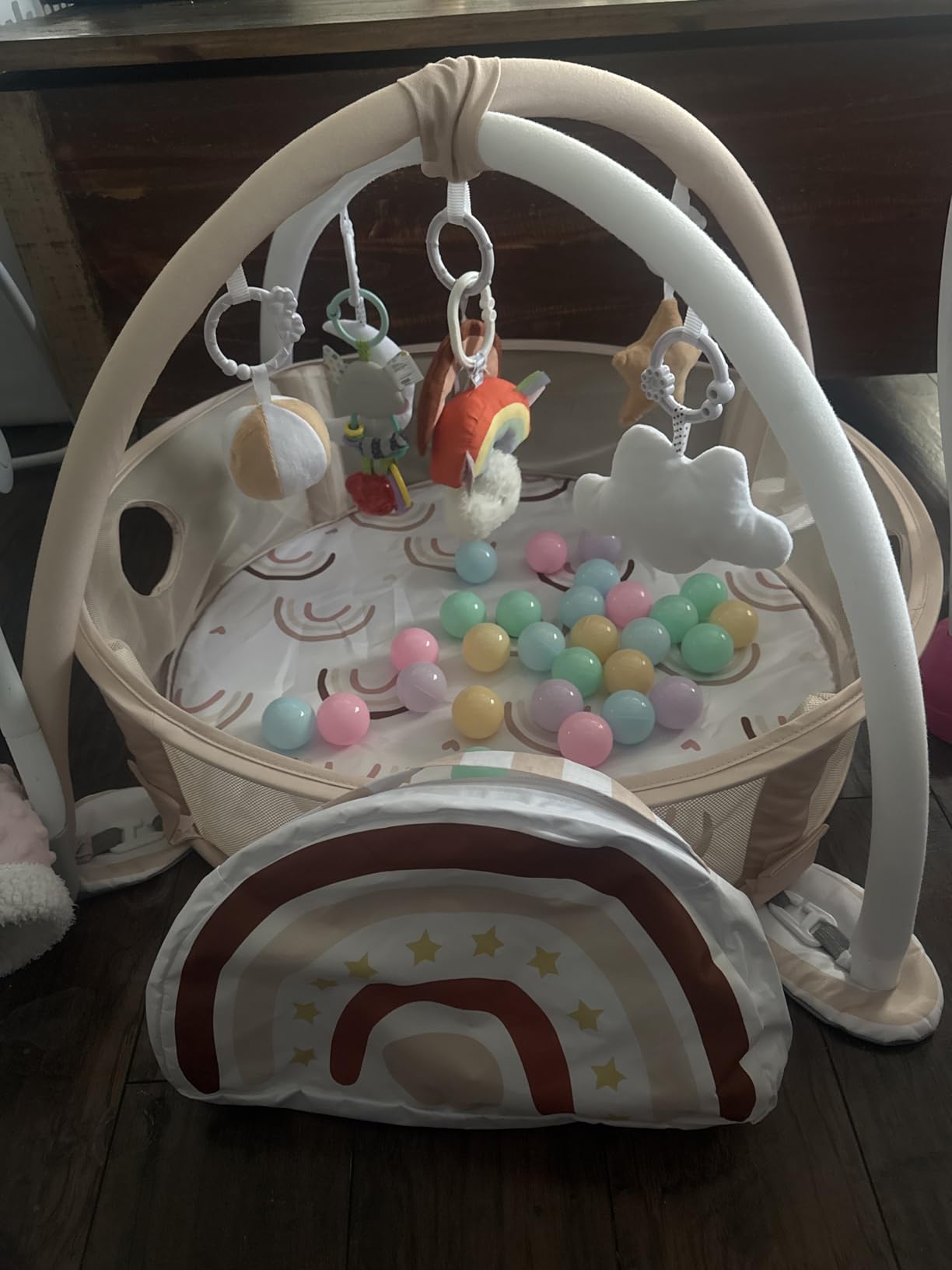 dearlomum Rainbow 4-in-1 Baby Play Mat Gym, with Ball Pit customer photo 1