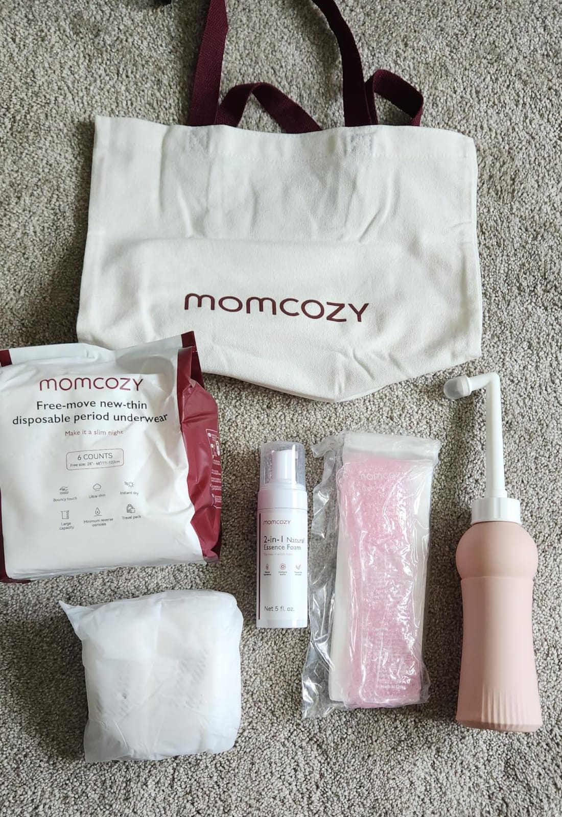Momcozy 12pc Postpartum Recovery Kit, Labor & Delivery Essentials for Moms customer photo 2