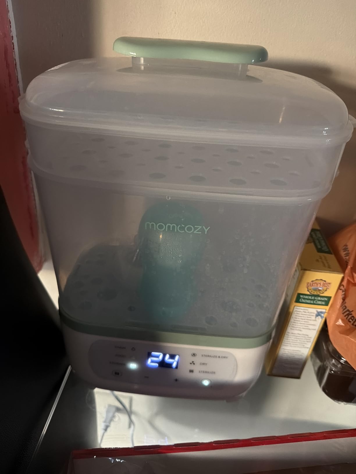 Momcozy Bottle Sterilizer and Dryer, 8-in-1 Electric Steam Baby Bottle Sterilizer for Baby Bottles, Baby stuffs & Breast Pump Accessories customer photo 2