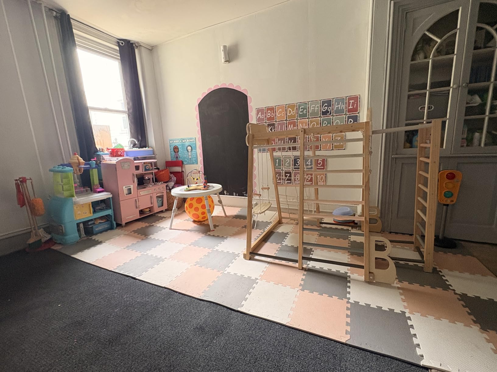 BalanceFrom Foam Floor Tiles for Kids - Non-Toxic Comfortable Baby Play Mat and Interlocking Foam Tiles for Crawling & Development, Soft Play Mat for Babies, 36 Tiles Cover 36 SQ SF customer photo 2